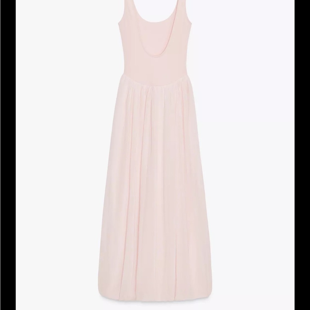 Zara NWT Pink Sleeveless Tulle Dress